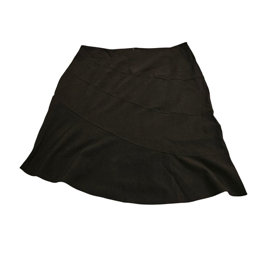 Fashion Bug Black A-Line Flare Skirt Women’s Plus Size 12W